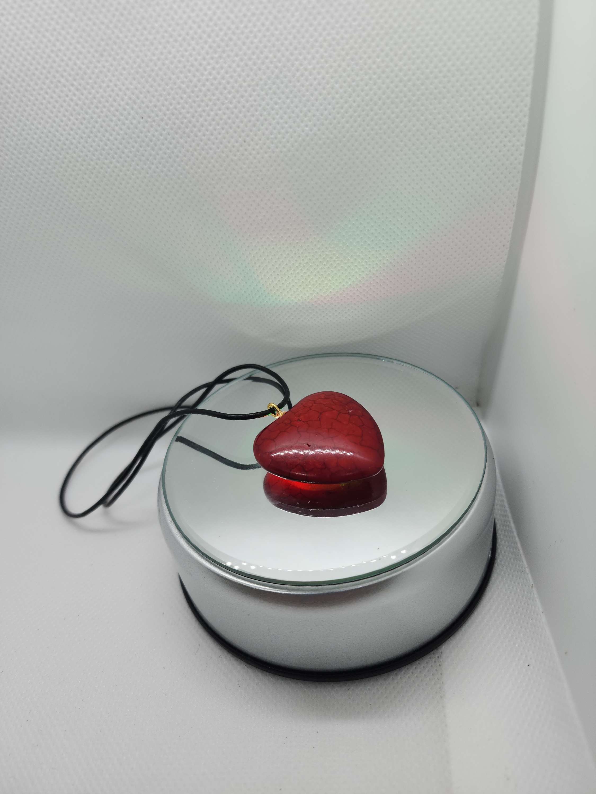 Natural stone Love Heart necklace for women  big  image 1