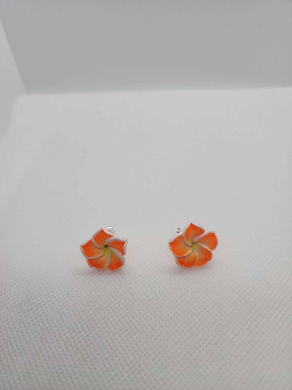 Flower shaped  errings  home one of the kind  image 0