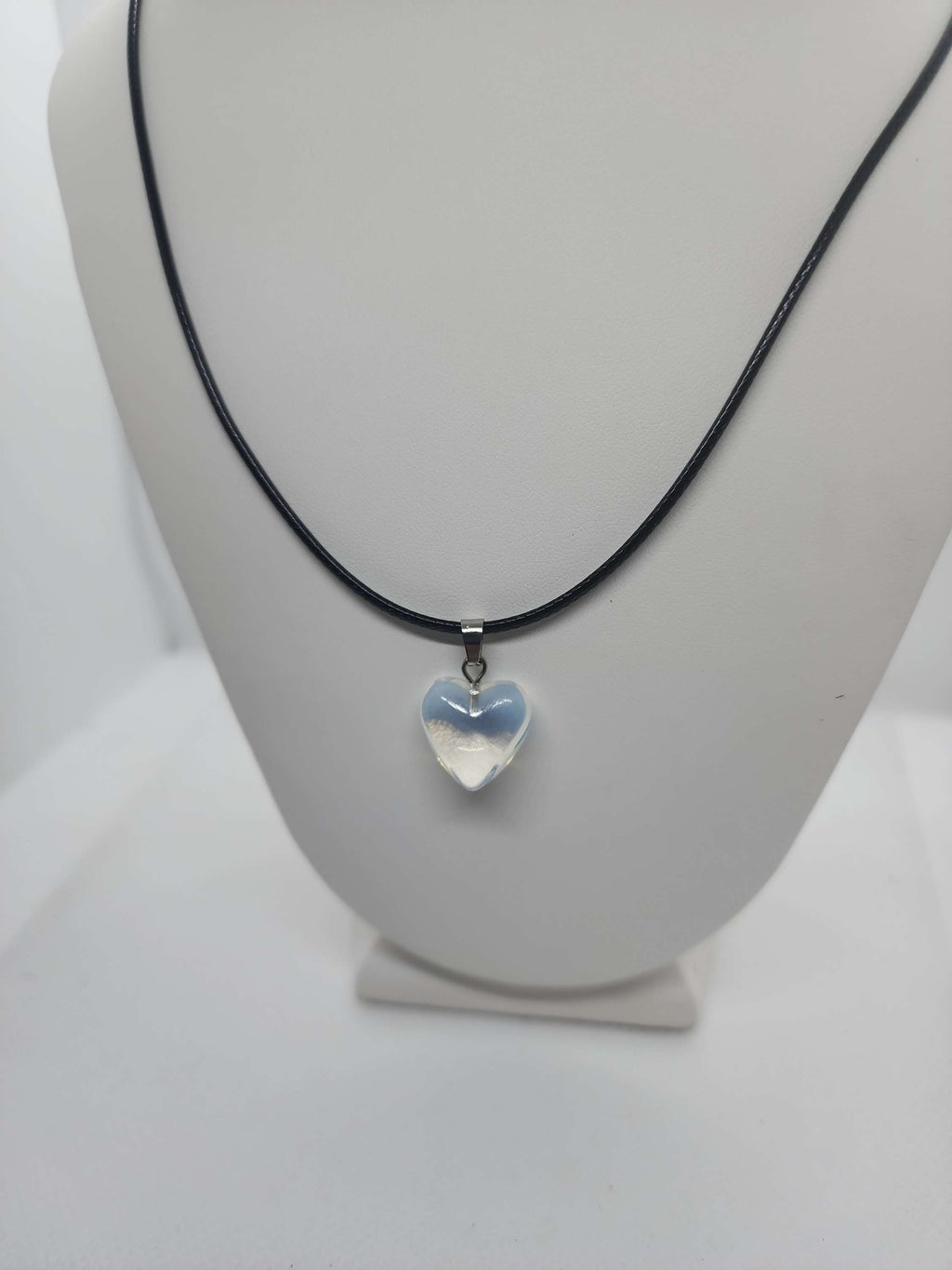 Necklace opal heart-shaped stone one of the  kind 😇 image 0