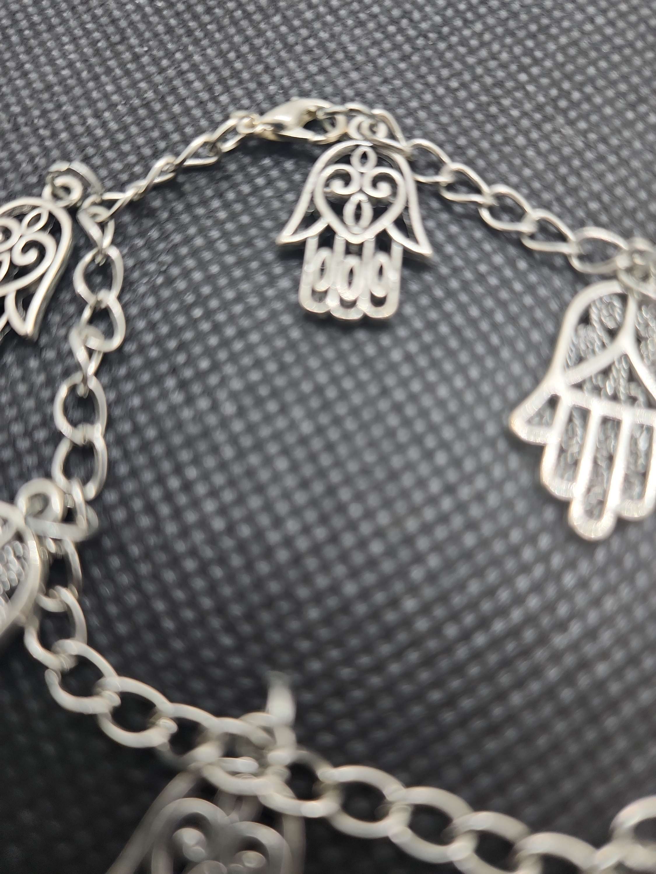 Hand  bracelet zink hand made image 1