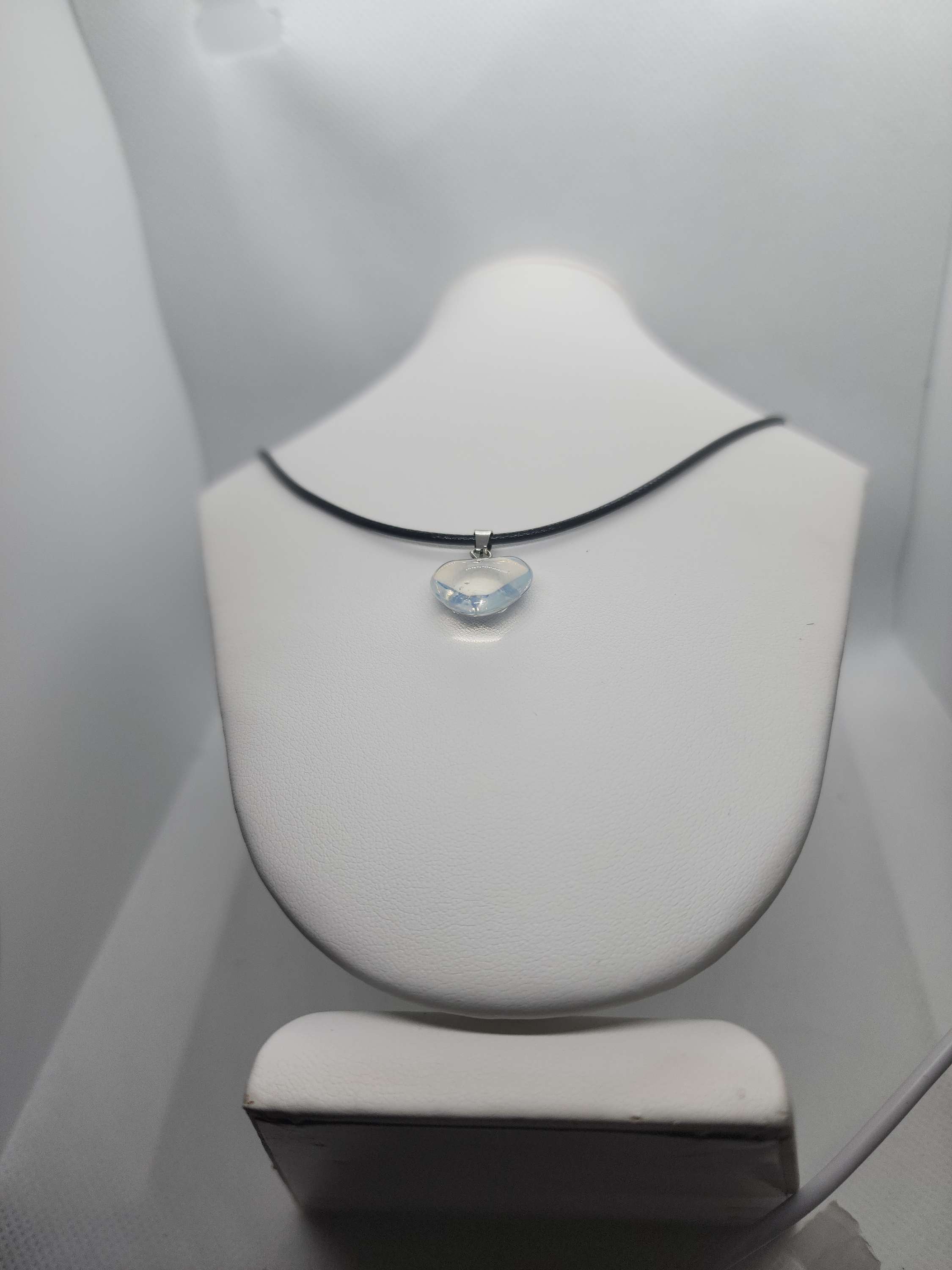 Necklace opal heart-shaped stone one of the  kind 😇 image 1